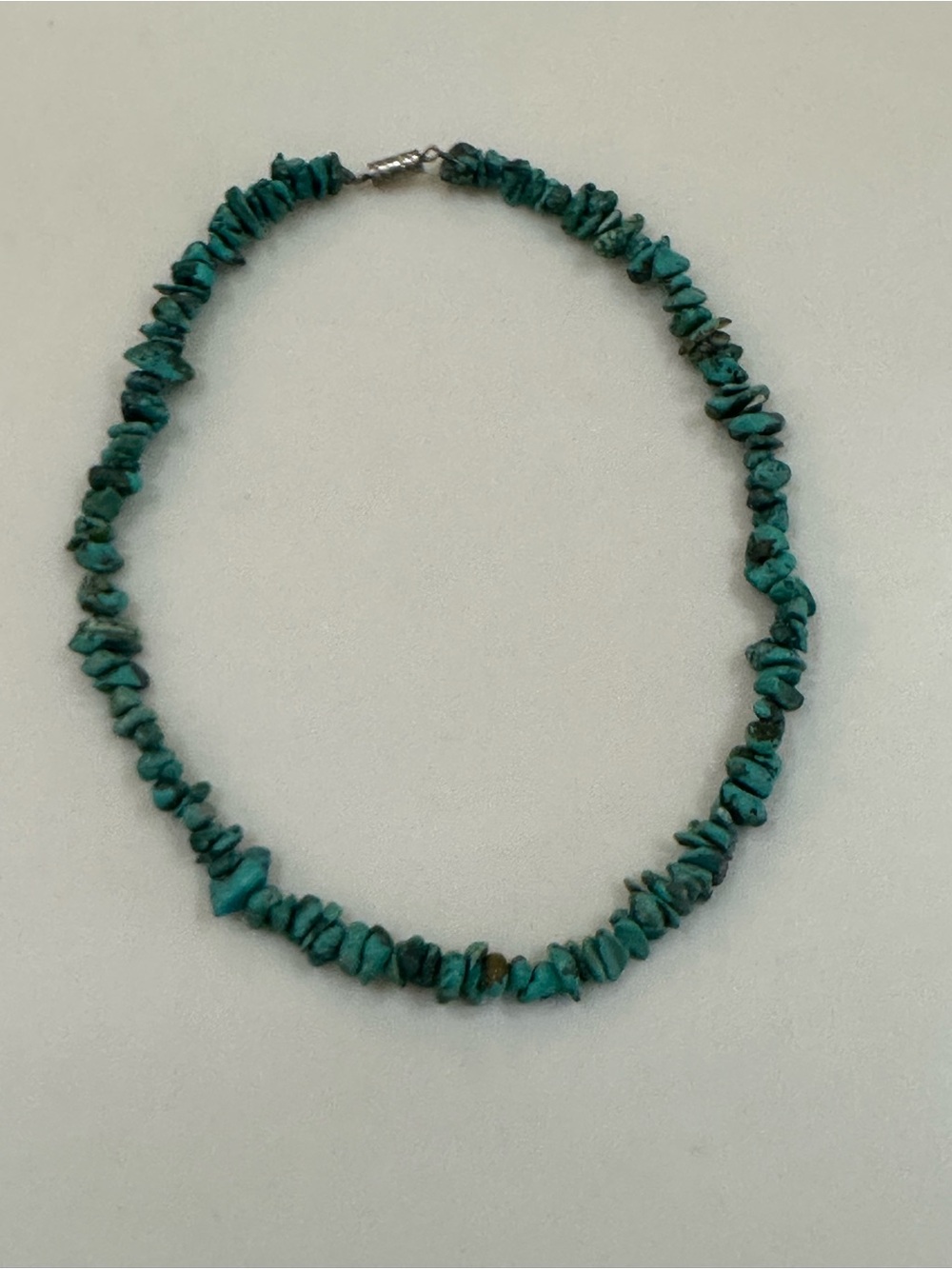 Southwestern Authentic Turquoise Style Chip Layered Necklace Set Cross Pendant - Picture 7 of 9